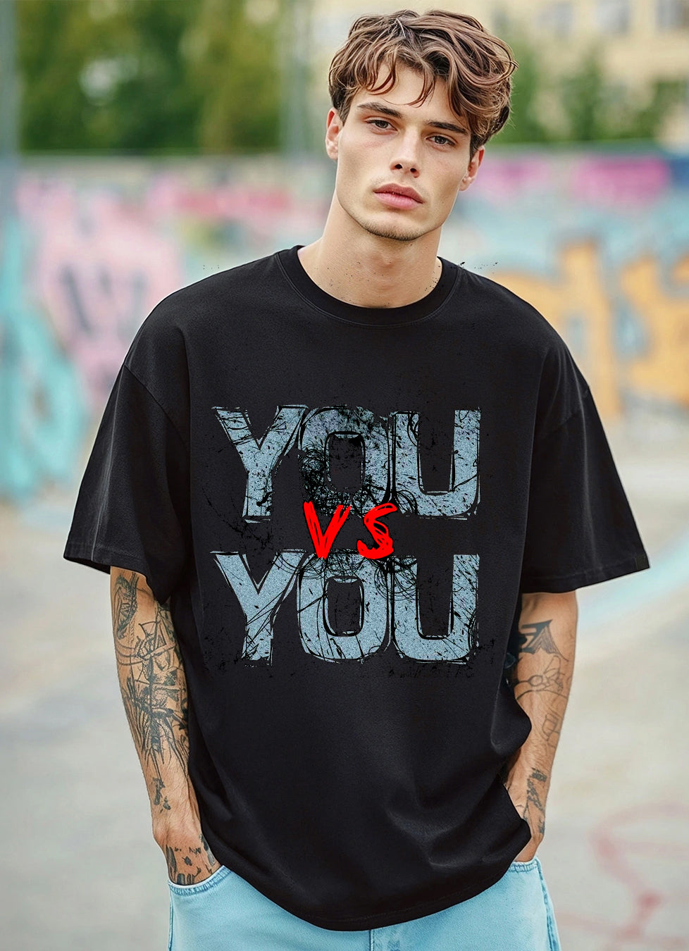 Black Oversized T-Shirt | You vs You
