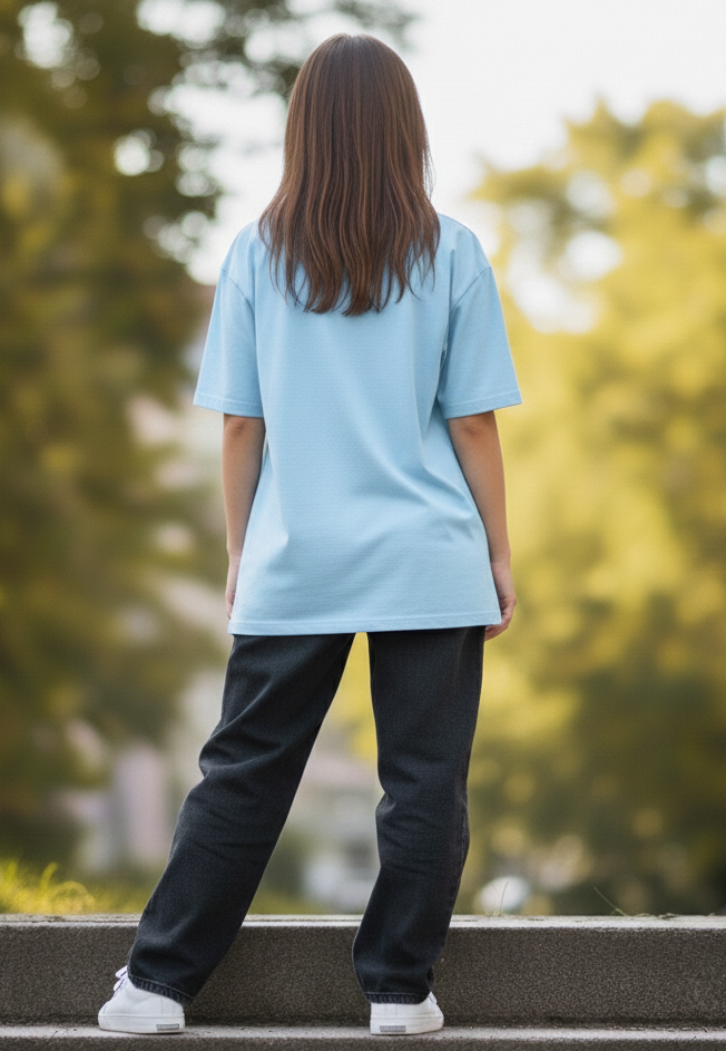 Blue Oversized T-Shirt | The Blue Tee