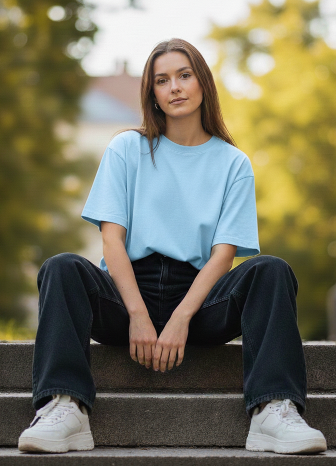 Blue Oversized T-Shirt | The Blue Tee