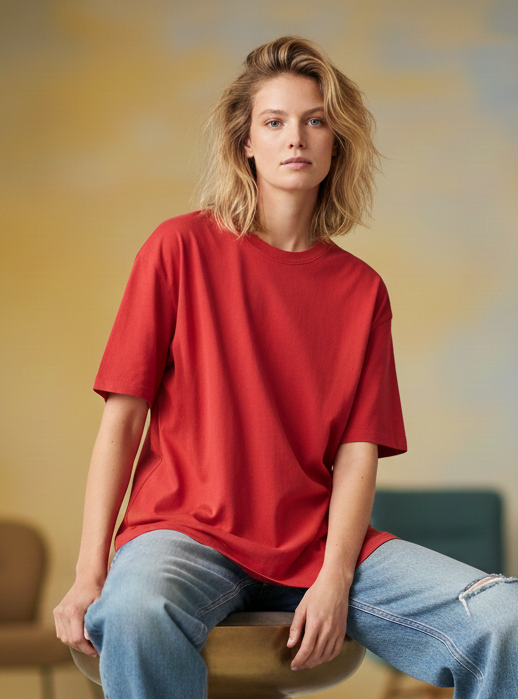 Red Oversized T-Shirt | The Red Tee