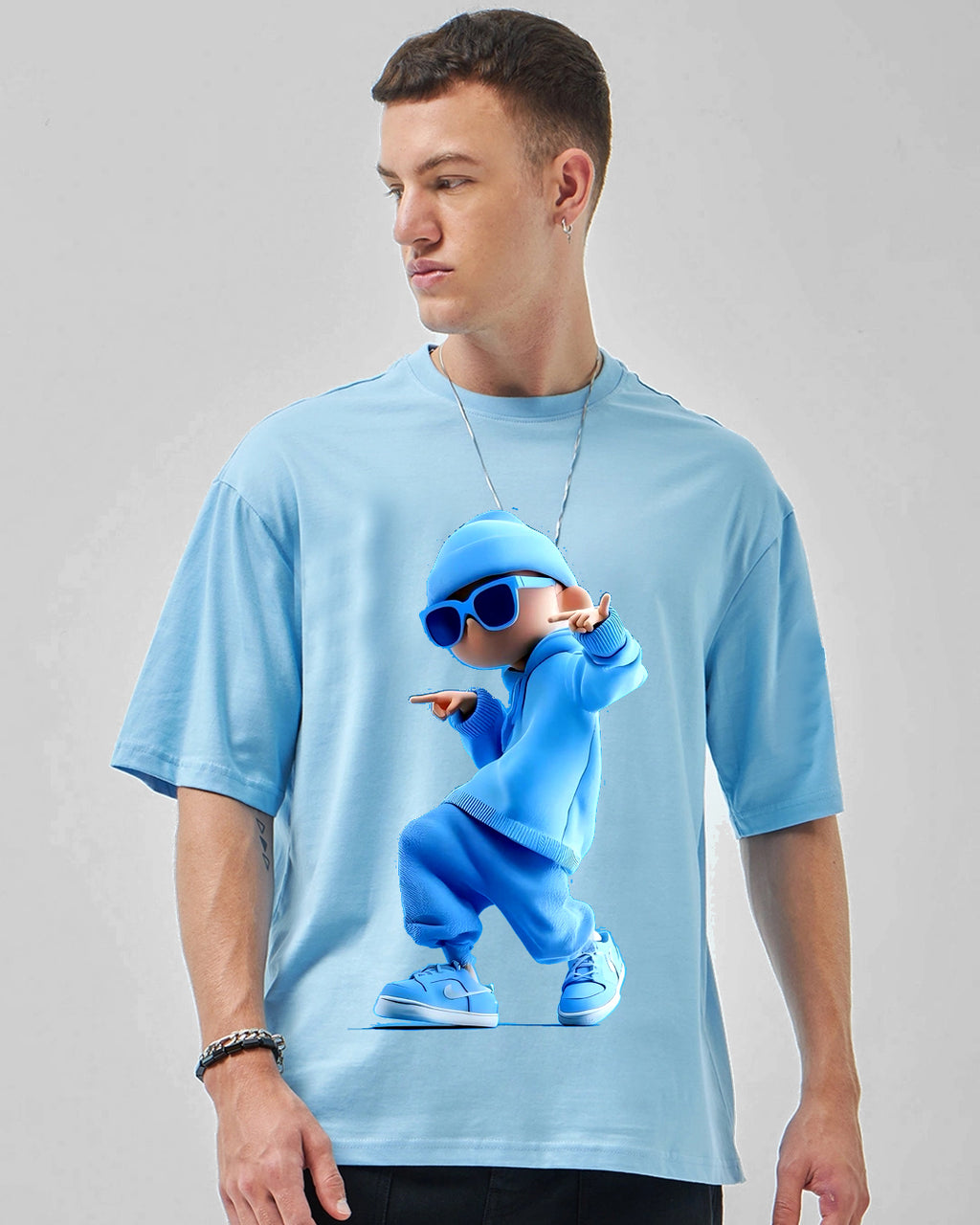 Blue Oversized T-Shirt | Cool Kid