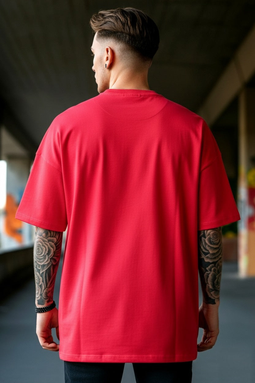 Red Oversized T-Shirt | Beautiful Ride