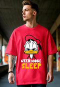 Red Oversized T-Shirt | Donald Duck