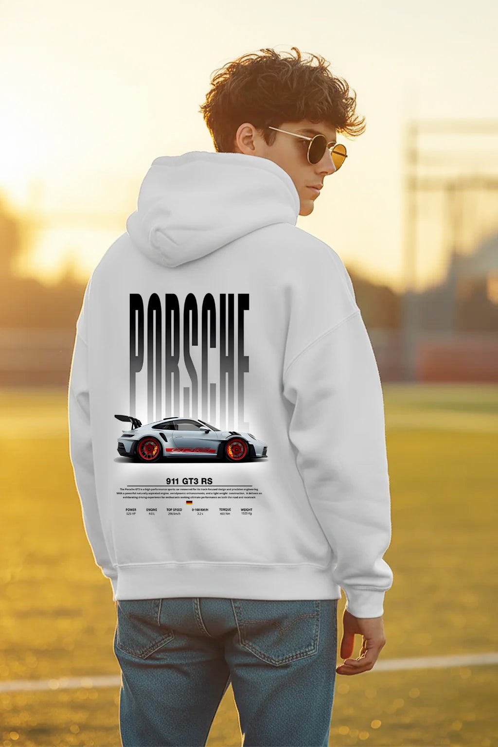 White Hoodie | Porsche